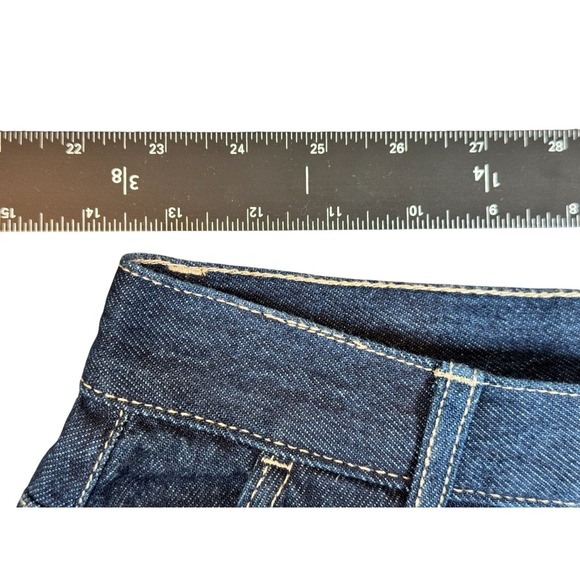 Rebecca Minkoff Wide Leg Jeans Women's 27x30 Stretch Blue High Rise Denim Pants - Picture 4 of 6